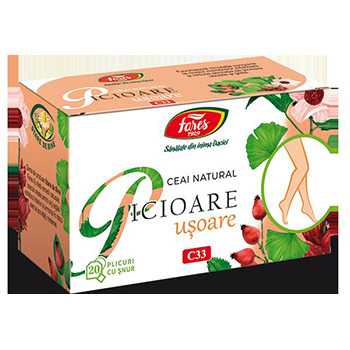 FARES CEAI PICIOARE UȘOARE (20 pliculețe)