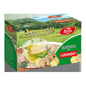 FARES CEAI VERDE CU GHIMBIR (20 pliculețe)