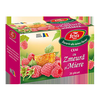 FARES CEAI ZMEURĂ ȘI MIERE (20 pliculețe)