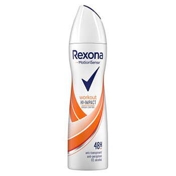 REXONA DEODORANT 150ML.WORKOUT