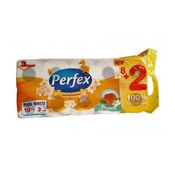 PERFEX HĂRTIE IGIENICĂ 10 ROLE,3 STRATURI