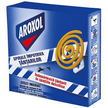 AROXOL SPIRALE ȚĂNȚARI 10BUC.