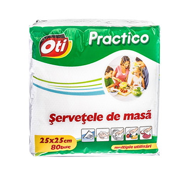OTI SERVEȚELE MASĂ 25X25 CM,80BUC