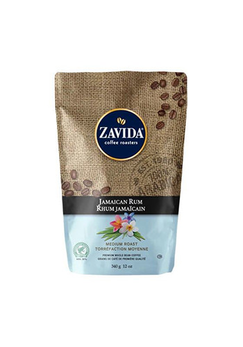 Cafea boabe Zavida Jamaican Rum cu aroma de rom, 340g 