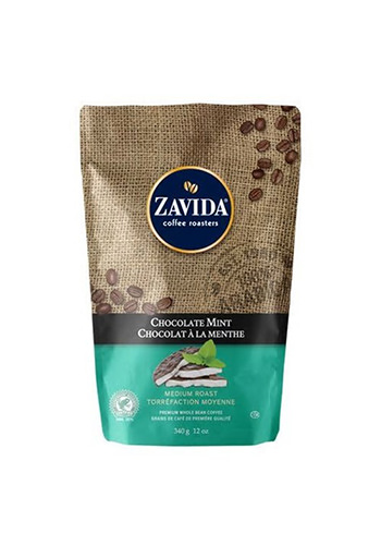 Cafea boabe Zavida aroma menta Chocolate Mint Coffee, 340g