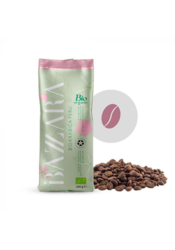 Cafea boabe Bazzara Bioarabica Peru, 250g 