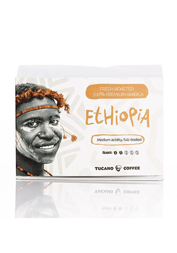 Cafea boabe premium Tucano „Ethiopia”, 200g 