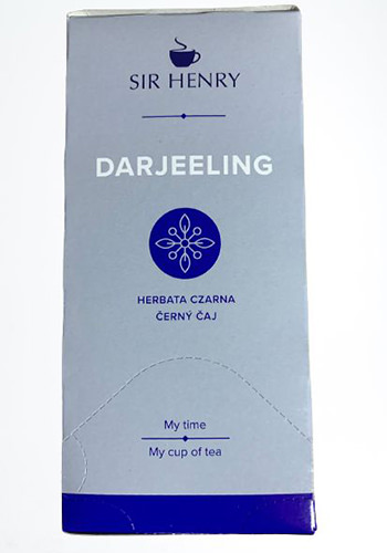 Ceai negru Sir Henry Darjeeling, 25 plicuri 