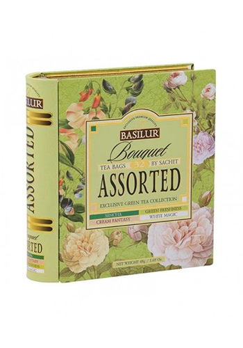 Ceai verde Basilur Bouquet Assorted, 32 plicuri 