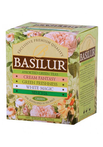 Ceai verde Basilur Bouquet Assorted, 10 plicuri