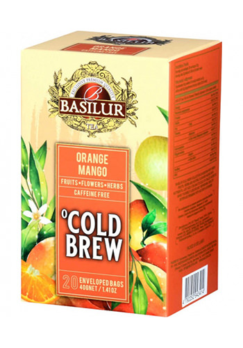 Ceai rece Basilur Brew Orange & Mango, 20 plicuri