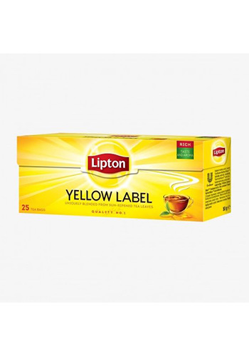 Ceai negru Lipton Yellow Label, 25 plicuri 