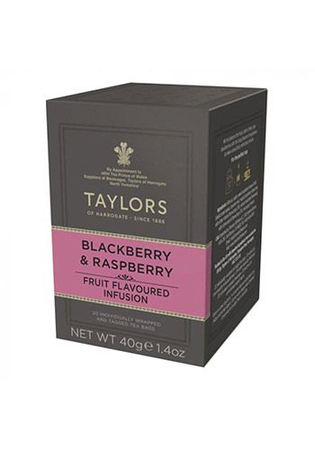 Ceai de mure si zmeura Taylors of Herrogate, 20 plicuri, 40g 