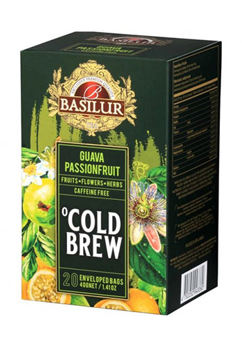 Ceai rece Basilur Brew Guava Si Passionfruit, 20 plicuri 