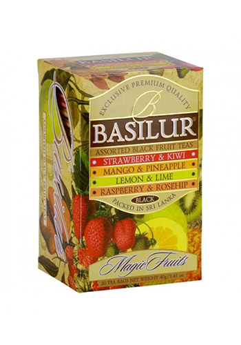 Ceai Basilur Magic Fruits Assorted, 20 pliculete 
