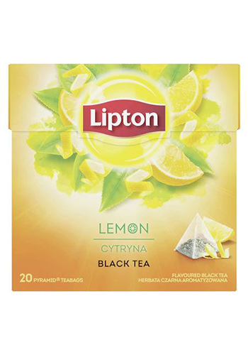 Ceai negru cu lamaie Lipton, 20 plicuri 