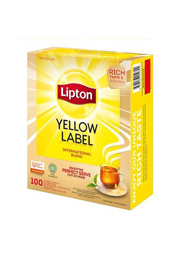 Ceai negru Lipton Yellow Label, 100 plicuri 